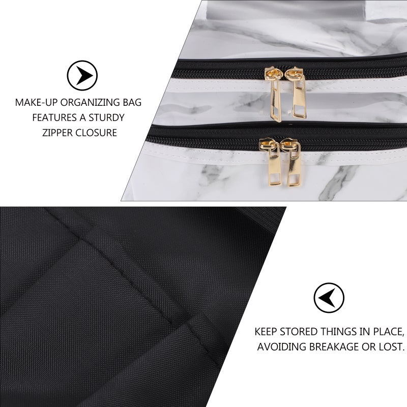 👕 حقيبة مكياج للسفر مع أقسام واسعة لكل المستلزمات - Image 2