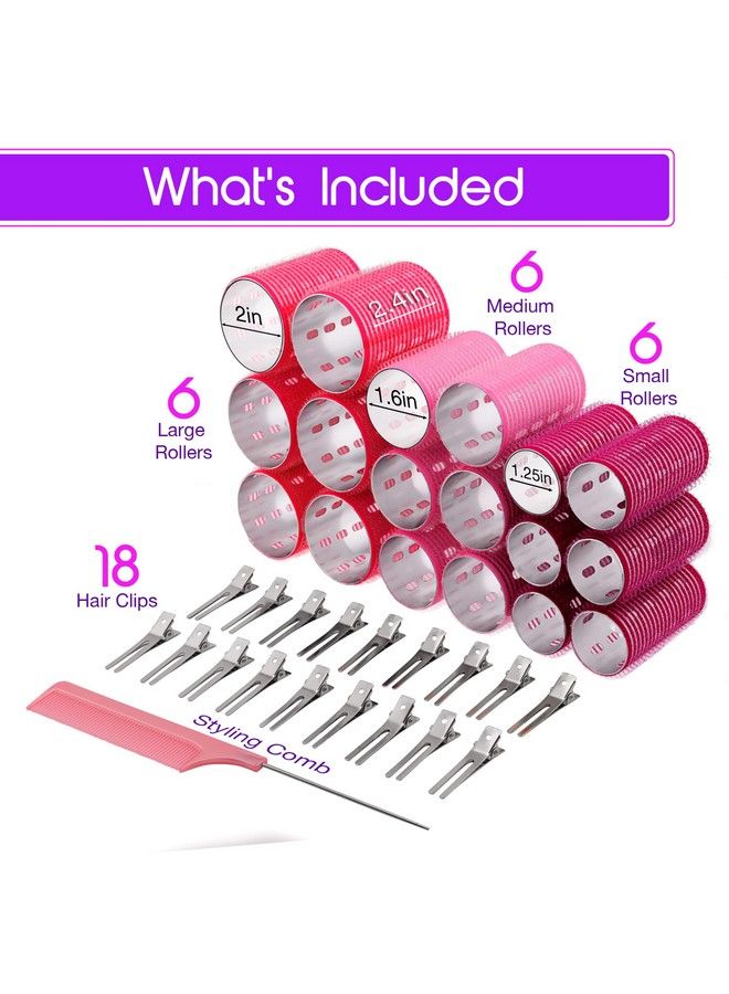 Asani Thermal Rollers For Hair Large 37 Self Grip Hair Rollers With 18 Clips And Styling Comb Aluminum Thermal Hair Rollers For Volume And Allday Curls For Short Medium And Long Hair - Image 4