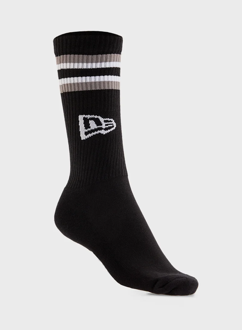 NEW ERA Retro Stripe Crew Socks