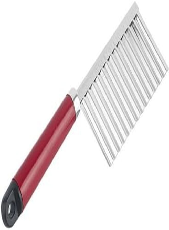 Bhaliya Overseas Stainless Steel Crinkle Cut Knife Vegetable Potato Chip Cutter with Wavy Blade Cutter 