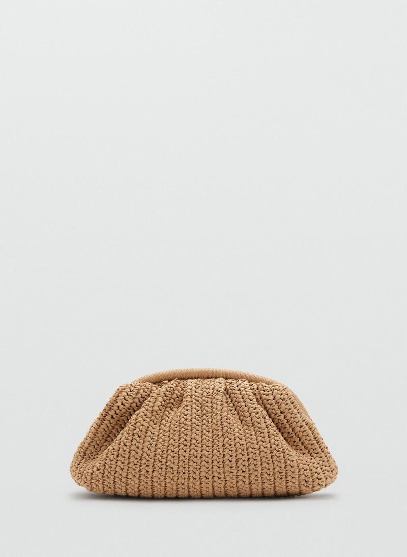 MANGO Natural Fibre Handbag  - Image 1