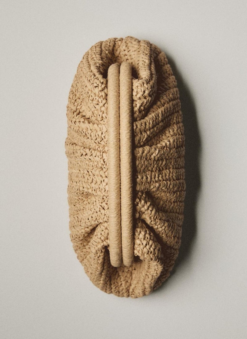 MANGO Natural Fibre Handbag  - Image 4
