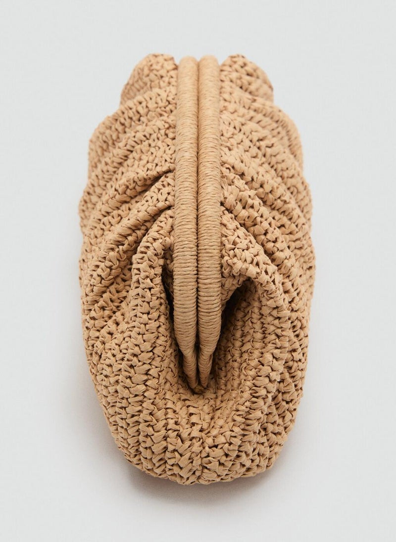 MANGO Natural Fibre Handbag  - Image 3