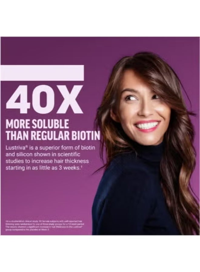 New Hair Growth Accelerator Soft Chews, Hair Growth Vitamins for Women and Men with Lustriva and Biotin to Promote Thicker, Fuller, Stronger Hair, Mixed Berry, 60 Soft Chews - Image 4