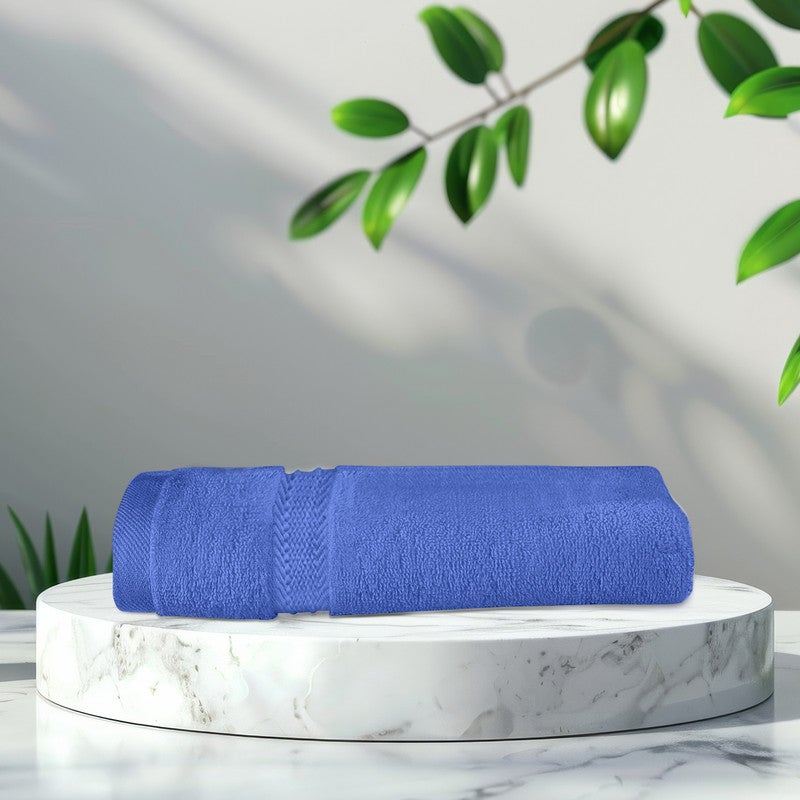 Rest منشفة يد 1PC 100% قطن 40x70 سم ، 16x28 بوصة منشفة زرقاء ملكية كبيرة ناعمة وعالية الامتصاص بجودة فائقة الناعمة - Image 2
