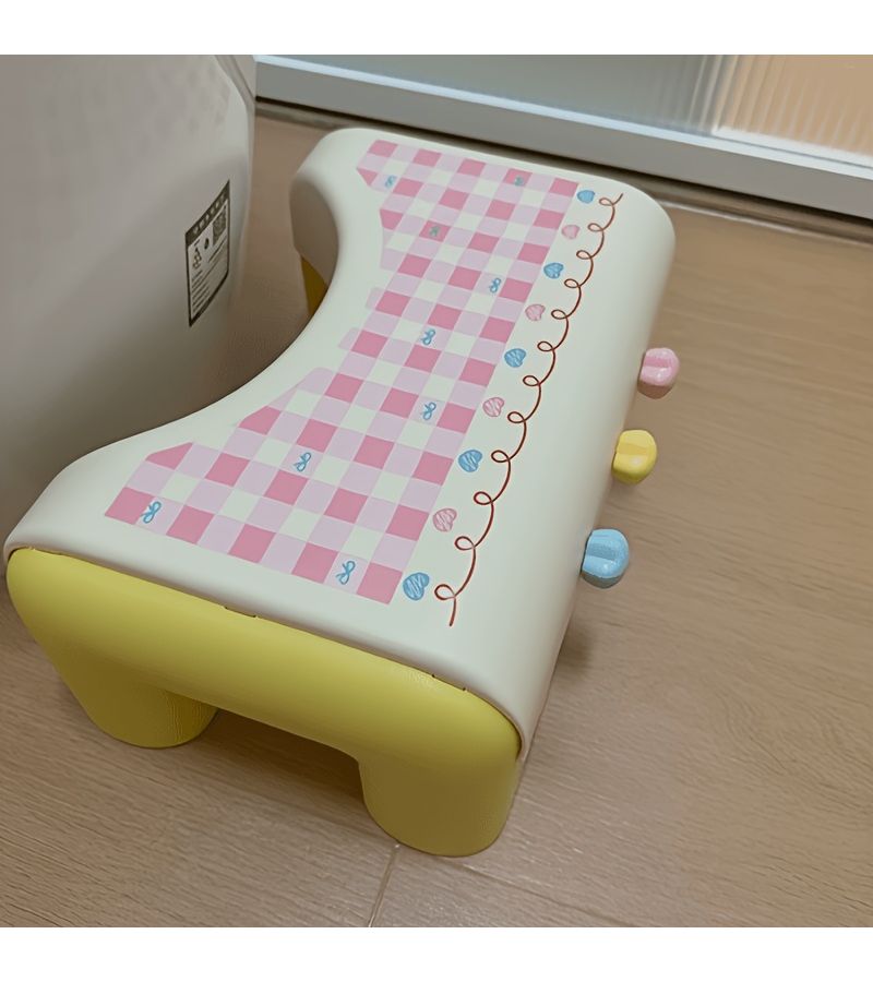 Thickened Bathroom Toilet Foot Stool Squat Aid Footrest Printing Decorative - Image 4