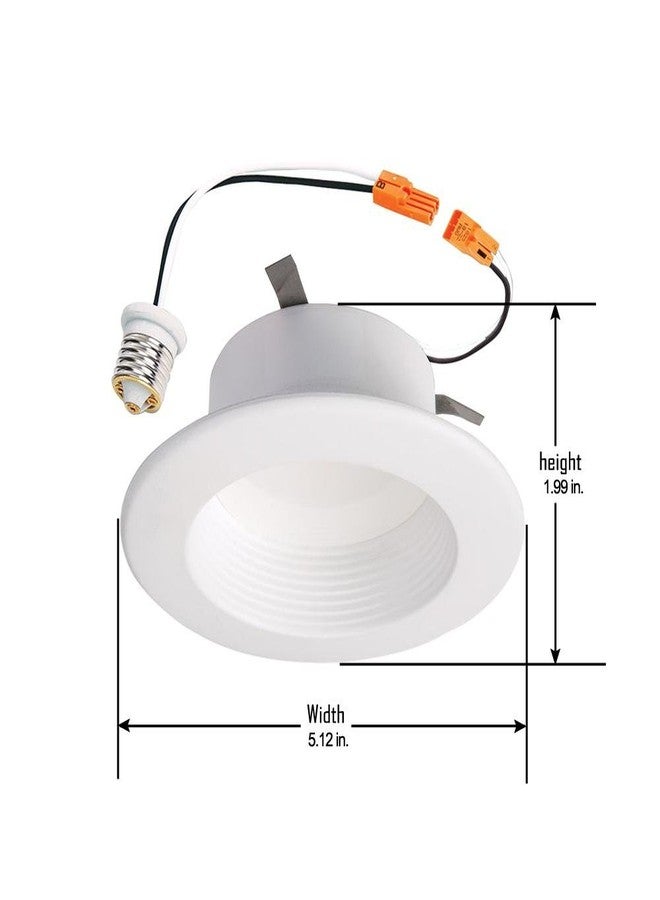 Halo RL 4 in. White Integrated LED Recessed Ceiling Light Fixture Retrofit Baffle Trim with 90 CRI, 5000K Daylight - Image 3