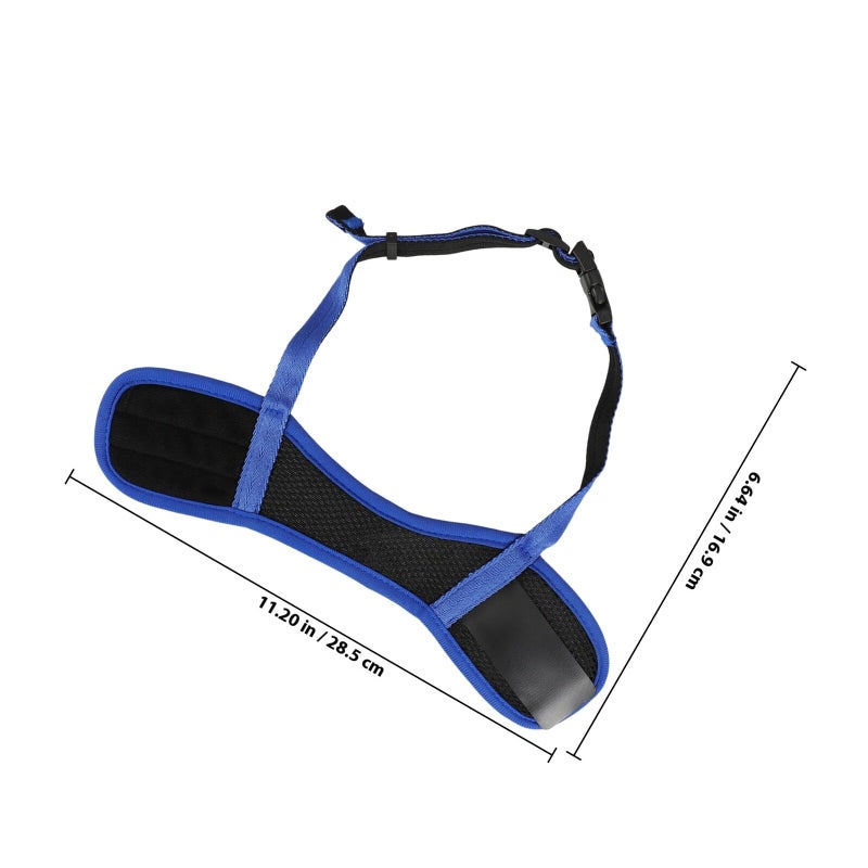 Adjustable Dog Muzzle Anti Barking Breathable Mouth Cover For Small Dogs Blue - Image 3