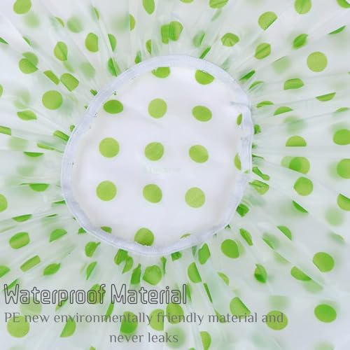 RIXTEC Shower Cap Set of 6 for Women, Reusable Waterproof Elastic Eva Free-Size Bathroom Shower Caps - For Homes, Spas, Salons, Hair Treatment, Beauty Parlors (Multicolored and Multi-design) - Image 3