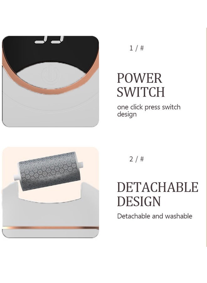 Aissiora Electric foot file Anti dead skin foot grinder Foot repair machine Rechargeable foot file 2 adjustable speeds - Image 4