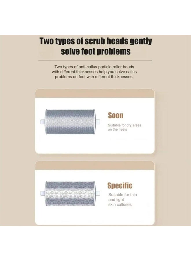 Aissiora Electric foot file Anti dead skin foot grinder Foot repair machine Rechargeable foot file 2 adjustable speeds - Image 5