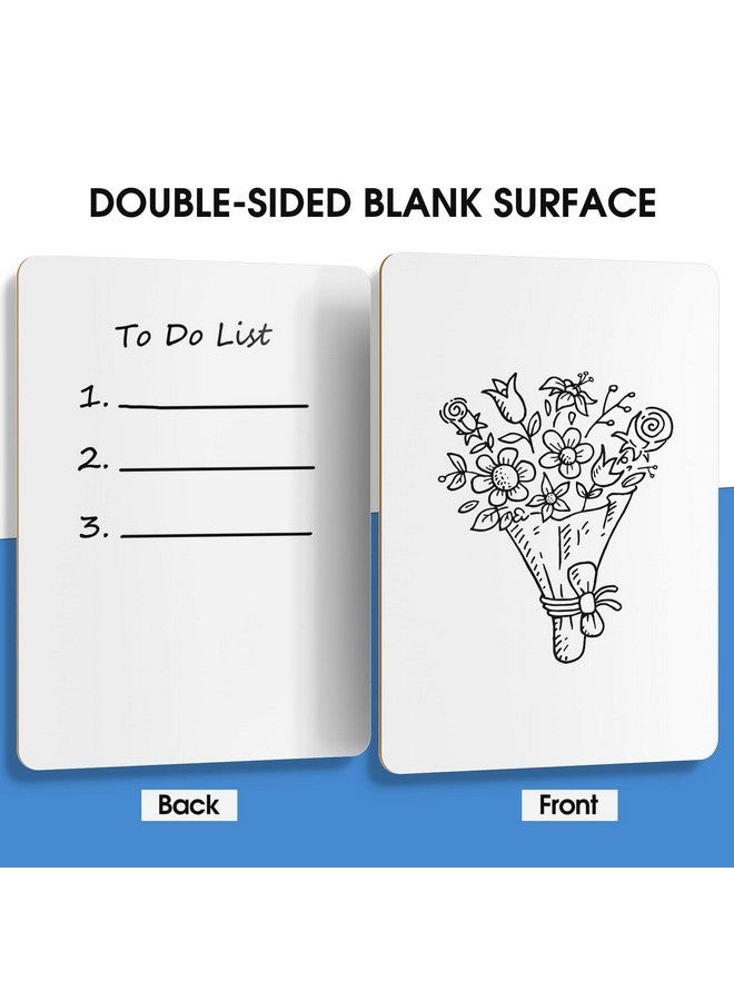 MaxGear Small White Board Dry Erase Boards 6 Pack, 9" X 12" Mini Whiteboard For Students School, Portable White Boards Mini Lapboards Including 6 Mini Dry Erase Erasers And 6 Markers - Image 2