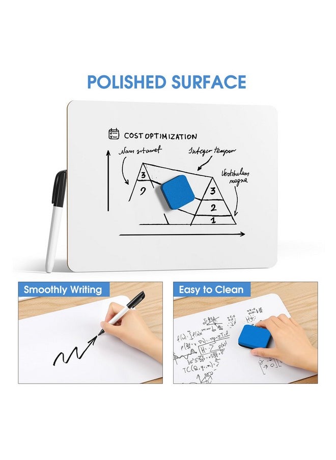 Small White Board Dry Erase Boards 6 Pack, 9" X 12" Mini Whiteboard For Students School, Portable White Boards Mini Lapboards Including 6 Mini Dry Erase Erasers And 6 Markers - pzsku/Z2D66D0F6B410711D3955Z/45/_/1733731641/5b9b3e09-0dee-4c33-b963-fd5973dd34e4