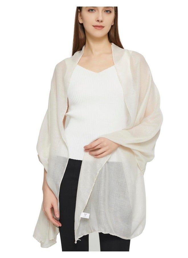 PANTONIGHT - Women'S Fashion Scarf Sparkling Evening Shawl Lightweight Wedding Shawl Head Scarf And Wraps For Party (2705) - Image 1