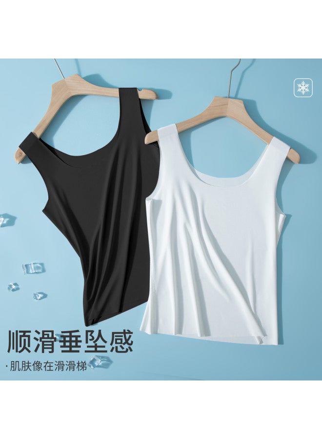 MIIOW Women'S Autumn Seamless Sleeveless Undershirts, Breathable Layering Tops, 2-Pack - Image 4