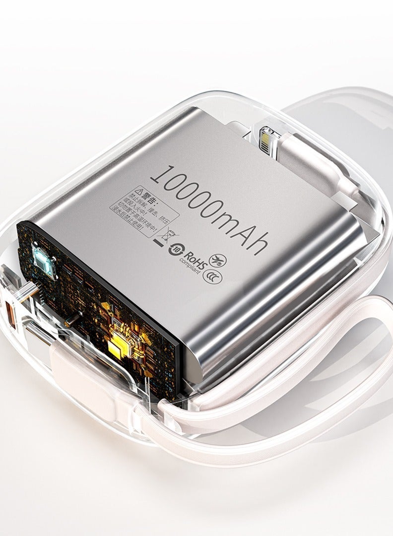 وبو شاحن متنقل MiniGo SQ63 بسعة 10,000 ملي أمبير- وردي - Image 3