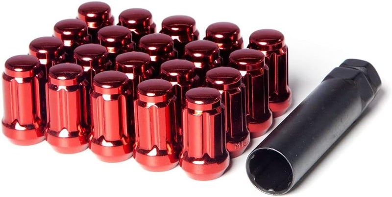 Circuit Performance Red Spline Drive Tuner Acorn Lug Nuts - Image 3