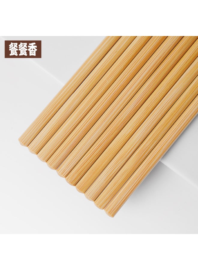 Carbonized Bamboo Chopsticks Household Restaurant Natural Disposable Non-slip Durable Community Group Purchase-color:6.0*6.0*23.5cm Carbonized Belt Section (4500 Pairs/piece)  - Image 1