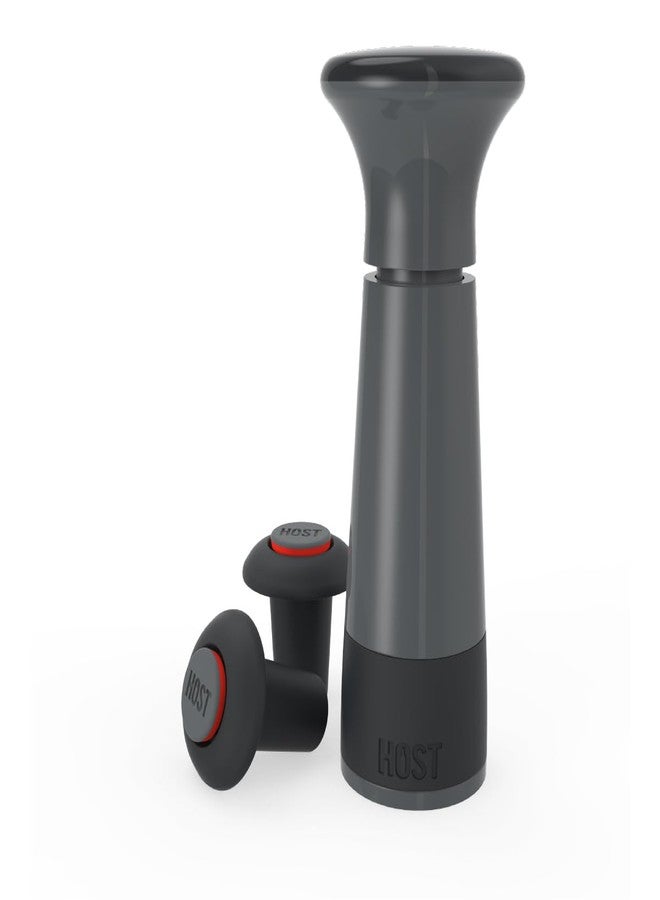 هوست مضخة حفظ النبيذ من هوست إيرلوك مع سدادات، جهاز تغليف النبيذ بالتفريغ الهوائي، مجموعة من 3 قطع، أسود - Image 2