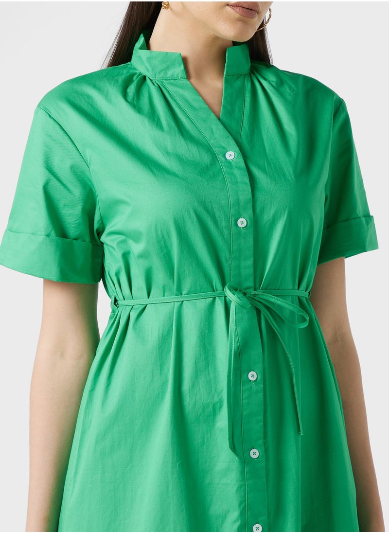 ELLA - Button Down Shirt Dress - Image 1