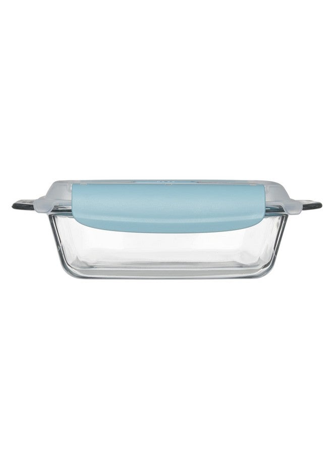 Anchor Hocking 8 Inch Square Cake Dish with TrueLock Locking Lid Bakeware, Clear - Image 4