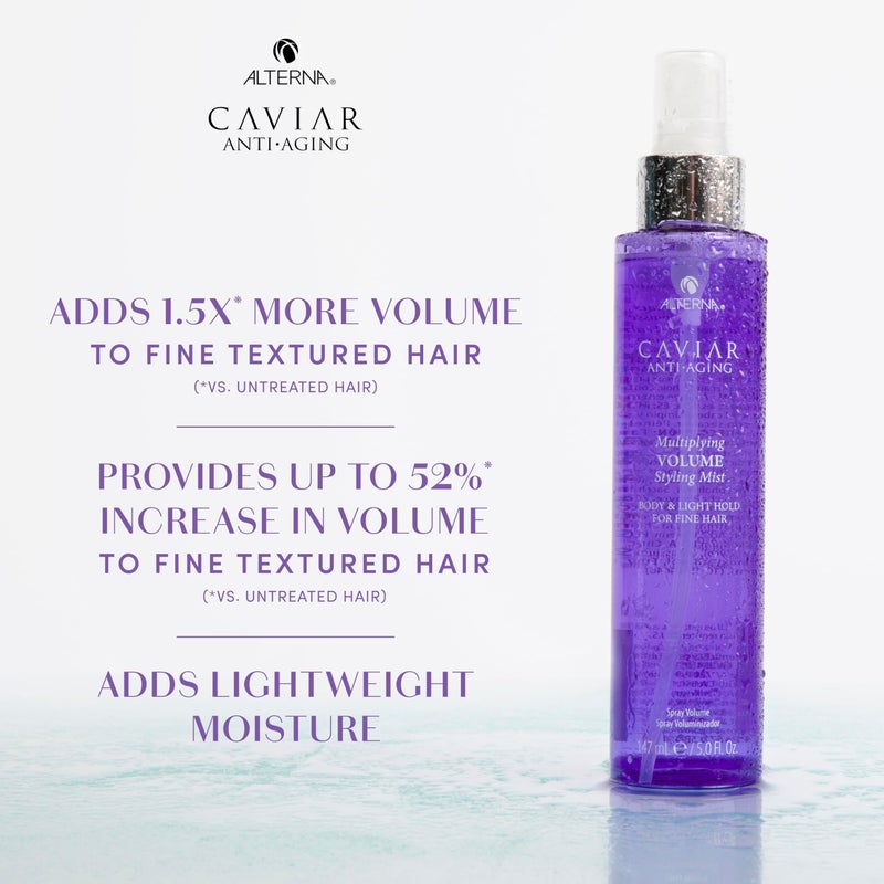 Alterna Haircare CAVIAR Anti-Aging Multiplying Volume Styling Mist, 5 Fl Oz | For Fine, Thin Hair | Light Hold | Create Instant Volume and Thickness | Sulfate Free - Image 2