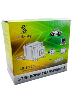 Lucky Sky Step Down 300 Watt Transformer 220 Volt to 110 Volt Voltage Converter,Universal 3 Pin UK With Power Cord For Household Electrical Appliance Voltage Converter (220V TO 110V 300W)  - Image 4