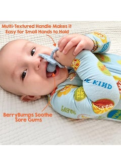 joybuy 2 Piece Silicone Baby Teether  And Berrybumps Soothe Babies Sore Gums  - Image 3