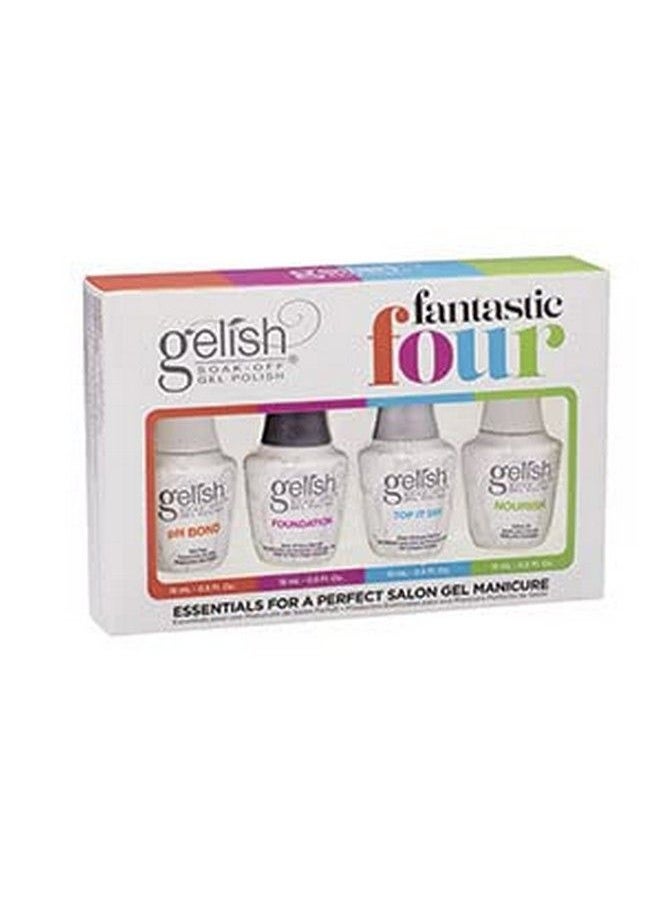 Gelish - Fantastic Four Essentials Collection Soak Off Gel Nail Polish Kit 15 Ml - Image 1