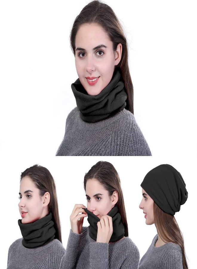 ترايدربلس قناع وجه دافئ مقاوم للرياح من الصوف من Traderplus، عبوة من 3 قطع، مناسب للرياضات الشتوية الخارجية (أسود) - Image 5