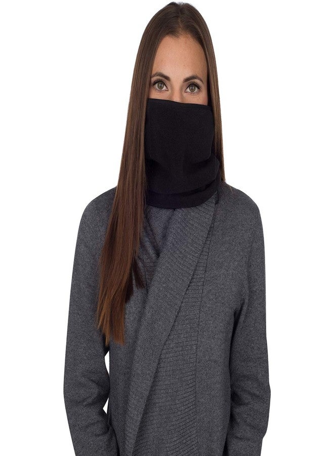 ترايدربلس قناع وجه دافئ مقاوم للرياح من الصوف من Traderplus، عبوة من 3 قطع، مناسب للرياضات الشتوية الخارجية (أسود) - Image 4
