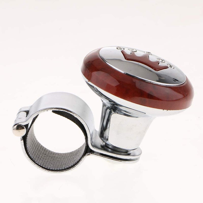Marrone Universal Car Steering Wheel Spinner Knob, Power Handle Ball Booster Spinner Knob, Car Steering Wheel Assist Handle Ball (Pattern : Brown Ring) - Image 5