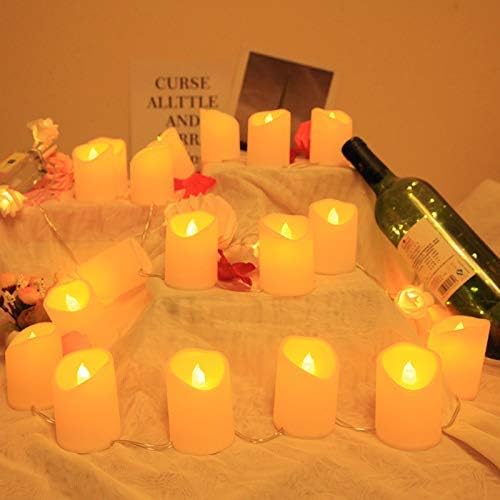 Desidiya® 6 Pcs Acrylic Dancing Tealight LED Candles for Home Decor - Ideal for Wall, Lobby, Living Room, Bedroom - Image 4