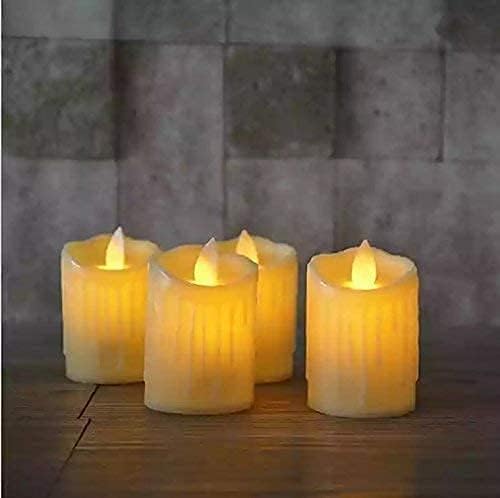 Desidiya® 6 Pcs Acrylic Dancing Tealight LED Candles for Home Decor - Ideal for Wall, Lobby, Living Room, Bedroom - Image 2