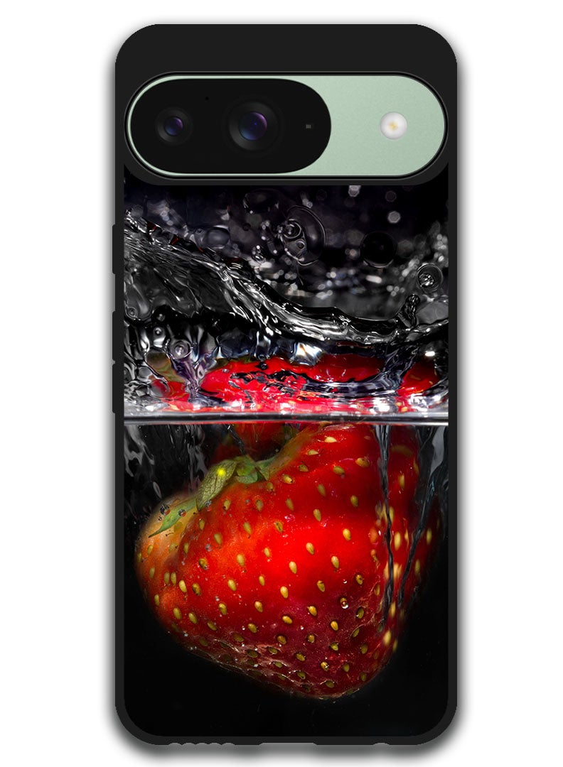 Theodor Protective Case Anti Scratch Shock Proof Bumper Cover For Google Pixel 9 strawberries_splashes_splash - Image 1
