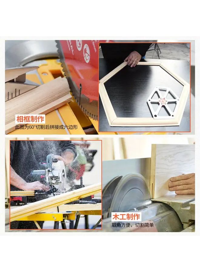 زاوية مغناطيسية ذهبية ثقيلة قابلة للتعديل من الألومنيوم بأداة سداسية دليل قطع دقيق - Image 4