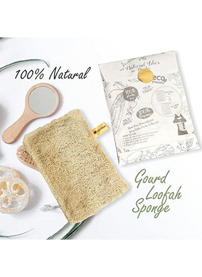 Old Tree - Loofah Rectangular Sape (Both Side Scrubber) Pack Of 4 Piece - Image 1