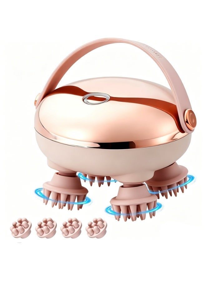 Naxifly Electric Scalp Massager, Naxifly Electric Cordless Hair Scalp Massager with 128 Massage Nodes, Handheld Head Scratcher Massager for Stress Relax and Pain Relief - Ideal Gifts for Women and Men - Image 1