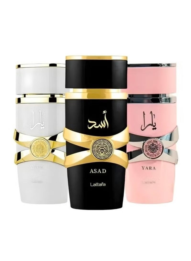لطافة مجموعة عطور لطافه المميزة يارا و اسد و يارا موا اودي بارفان 100مل