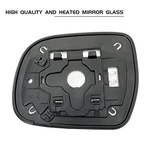 SKARUMMER Passenger Right Side Heated Mirror Glass Replacement for 2004-2009 Lexus RX330 RX350 RX400h Mirrors - Side View Heated Convex Mirror Glass with Rear Holder - Image 2