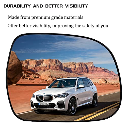 SKARUMMER Passenger Right Side Heated Mirror Glass Replacement for 2004-2009 Lexus RX330 RX350 RX400h Mirrors - Side View Heated Convex Mirror Glass with Rear Holder - Image 3