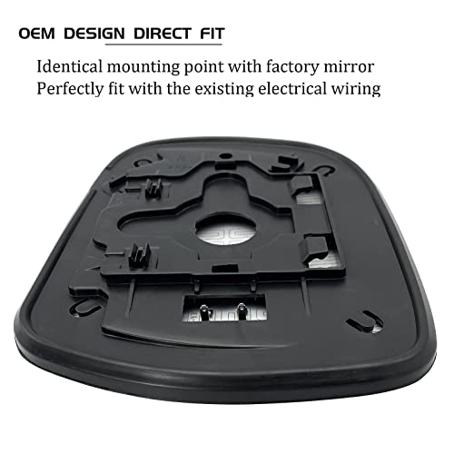 SKARUMMER Passenger Right Side Heated Mirror Glass Replacement for 2004-2009 Lexus RX330 RX350 RX400h Mirrors - Side View Heated Convex Mirror Glass with Rear Holder - Image 5