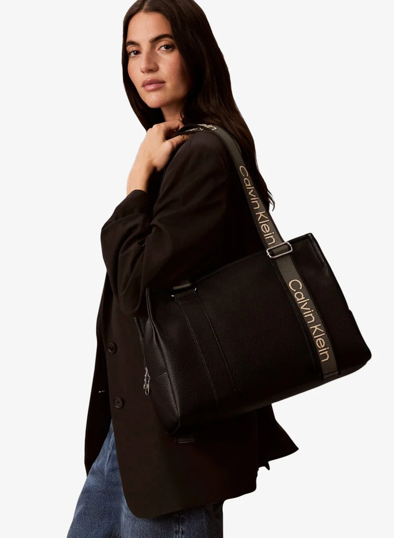 Calvin Klein  Logo Strap Tote Bag for Women | Best Price UAE