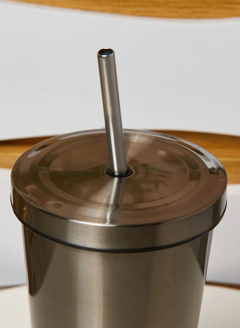 AURORA Stainless Steel Tumbler With Straw