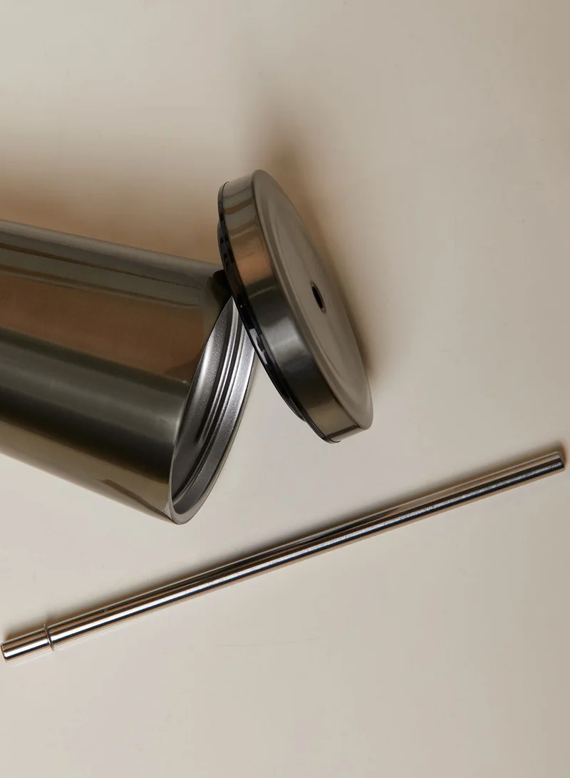 AURORA Stainless Steel Tumbler With Straw