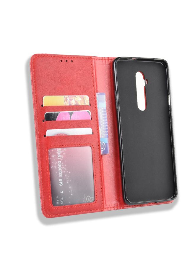 S-TOP Case For OnePlus 7T Pro Magnetic Buckle Retro Crazy Horse Texture Leather Phone Case - Image 4