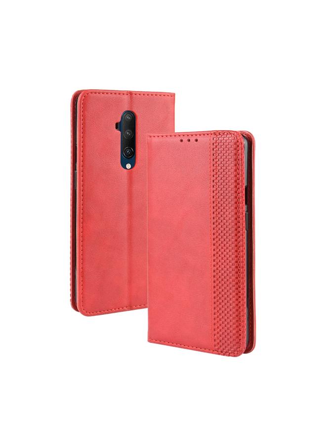 S-TOP Case For OnePlus 7T Pro Magnetic Buckle Retro Crazy Horse Texture Leather Phone Case - Image 3