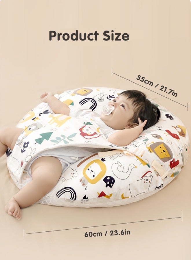 Nursing Pillows for Breastfeeding, Baby Feeding Pillow with Adjustable Seat Belt  - Image 3