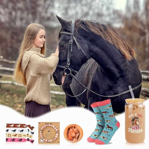 JMTMBR Horse Gifts for Girls Women, Hobby Horse Stuff for Girl, Horses Themed Gift Accessories for Her, Equestrian Girls, Horses Lover Gifts for Women - Image 4