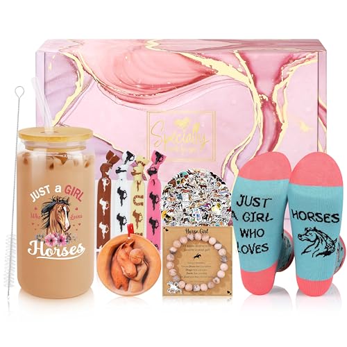 JMTMBR Horse Gifts for Girls Women, Hobby Horse Stuff for Girl, Horses Themed Gift Accessories for Her, Equestrian Girls, Horses Lover Gifts for Women - Image 1